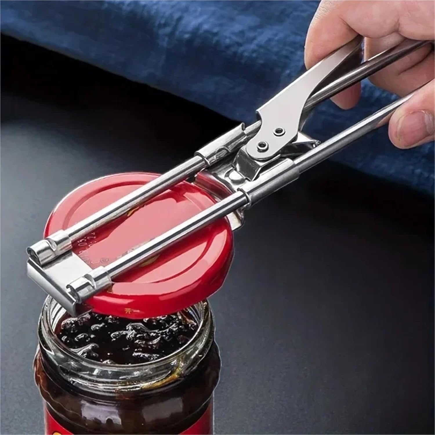 Adjustable Stainless Steel Can Opener Set, 2 Pcs Manual Jar and Bottle Opener, Multi-Functional Kitchen Gadgets for Daily Household