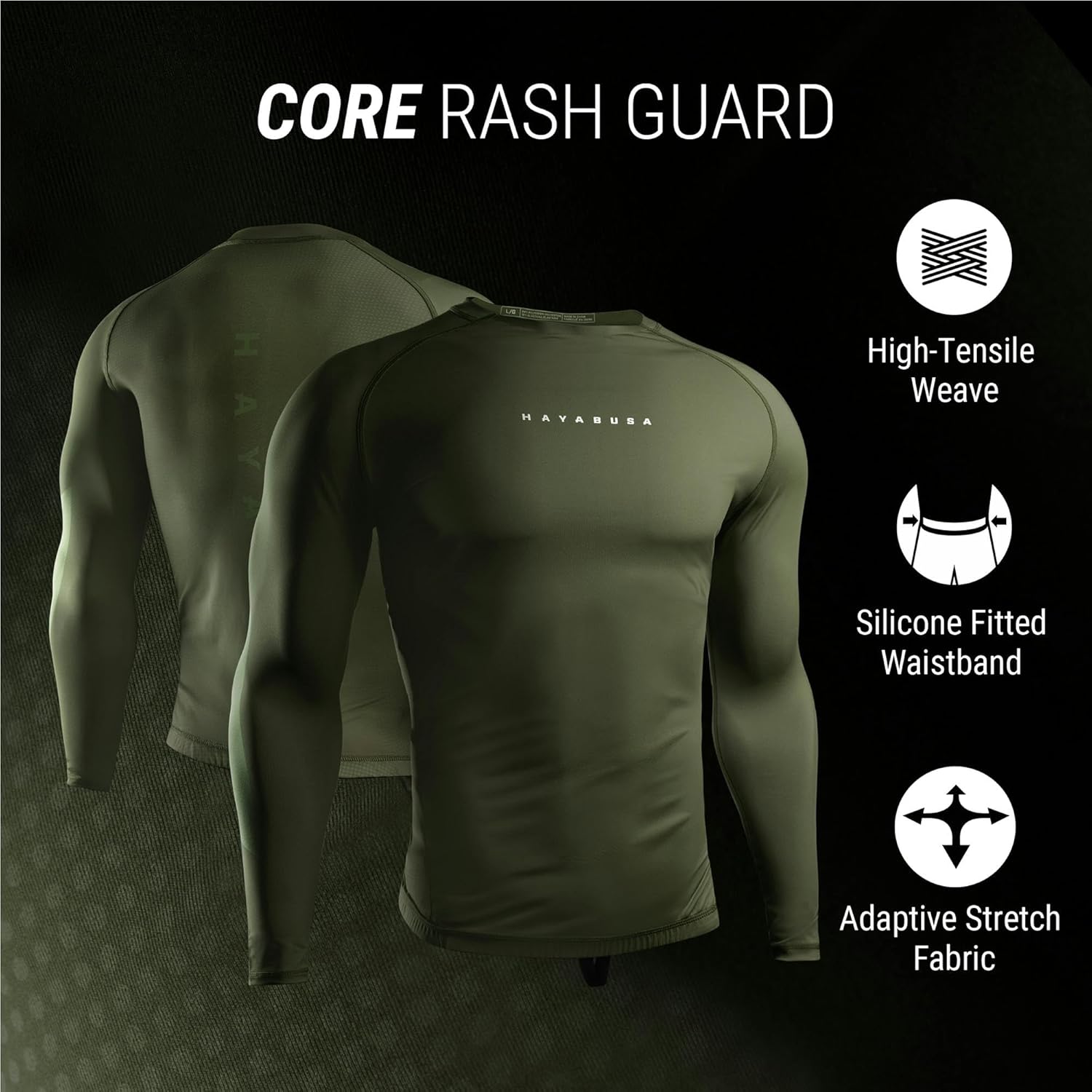Hayabusa Core Rash Guard for Men Long Sleeve - Image 2