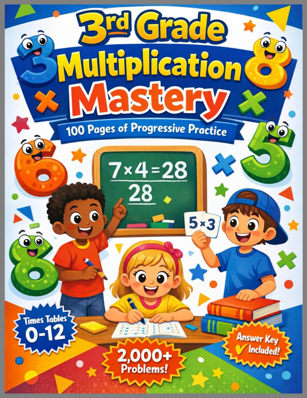 3rd Grade Multiplication Workbook: Master Multiplication Facts with Progressive Practice | Perfect for Homeschool, Classroom, and Summer Learning ... Drills from Elementary to Middle School)