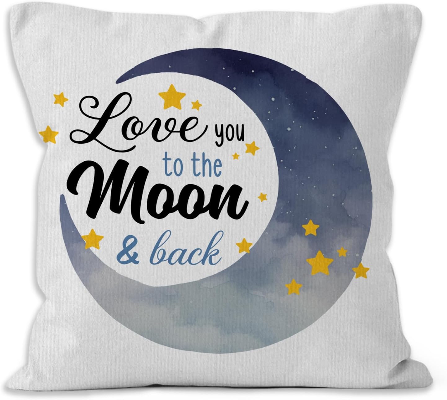 I Love You to The Moon and Back Throw Pillow Covers, Moon Pillow Covers, Love Decorative Pillow Covers for Kids Childs Room Decor, Gifts for Childs, Galaxy Stars Decor Pillow Covers 18x18