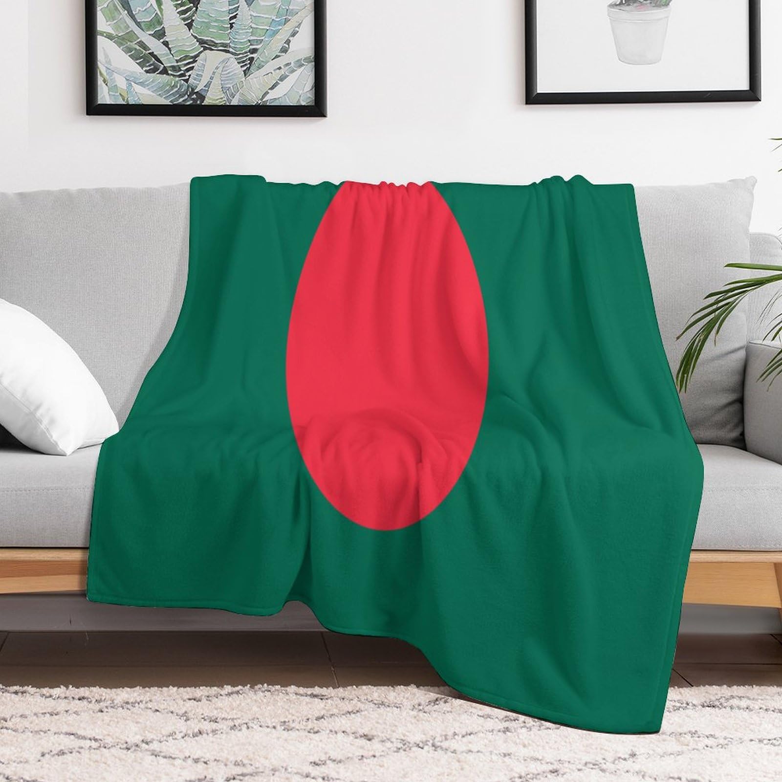 Couverture polaire Bangladesh 152x203 cm en flanelle douce pour grand lit