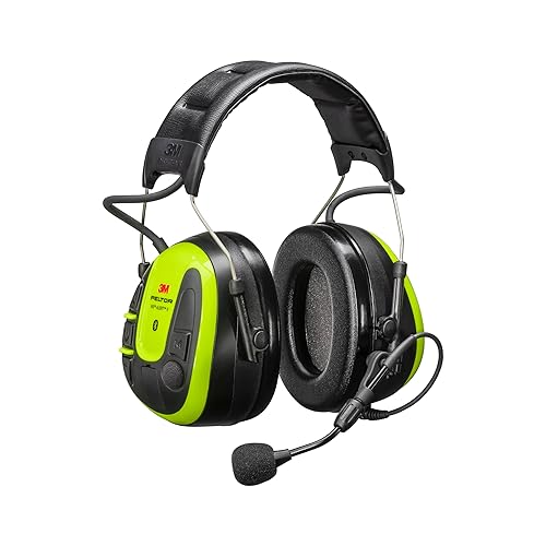 PELTOR Casque 3M PELTOR WS Alert X, Supports Jaune Vif,