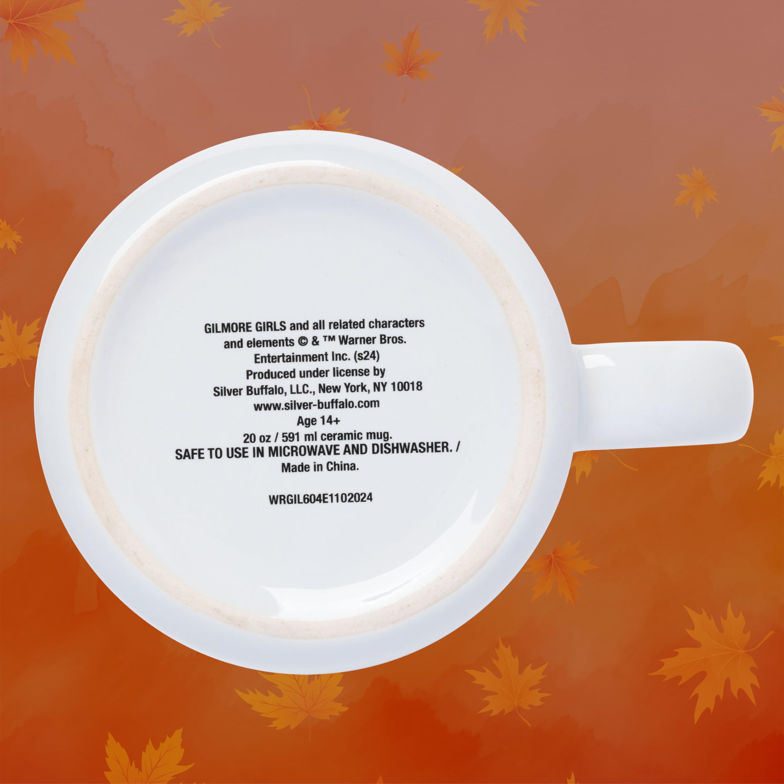 Silver Buffalo Gilmore Girls Luke's Featuring Iconic Stars Hollow Locations Keramik Camper Tasse, 590 ml
