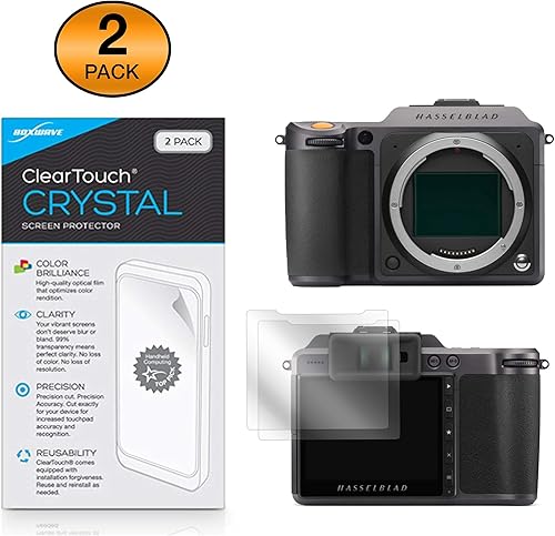 Miniatura 2 de BoxWave - Protector de pantalla compatible con Hasselblad X1D II 50c, ClearTouch Crystal (paquete de 2), película HD, protege de arañazos para