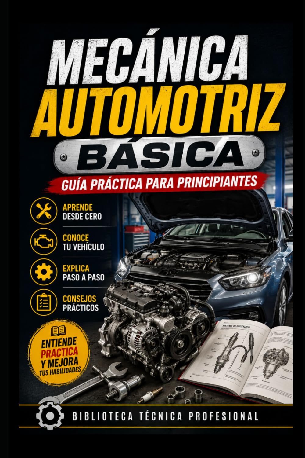 Mecánica Automotriz Básica: Guía Práctica para Principiantes: Biblioteca Técnica Profesional: 1 (Mecánica fácil para el mundo real)