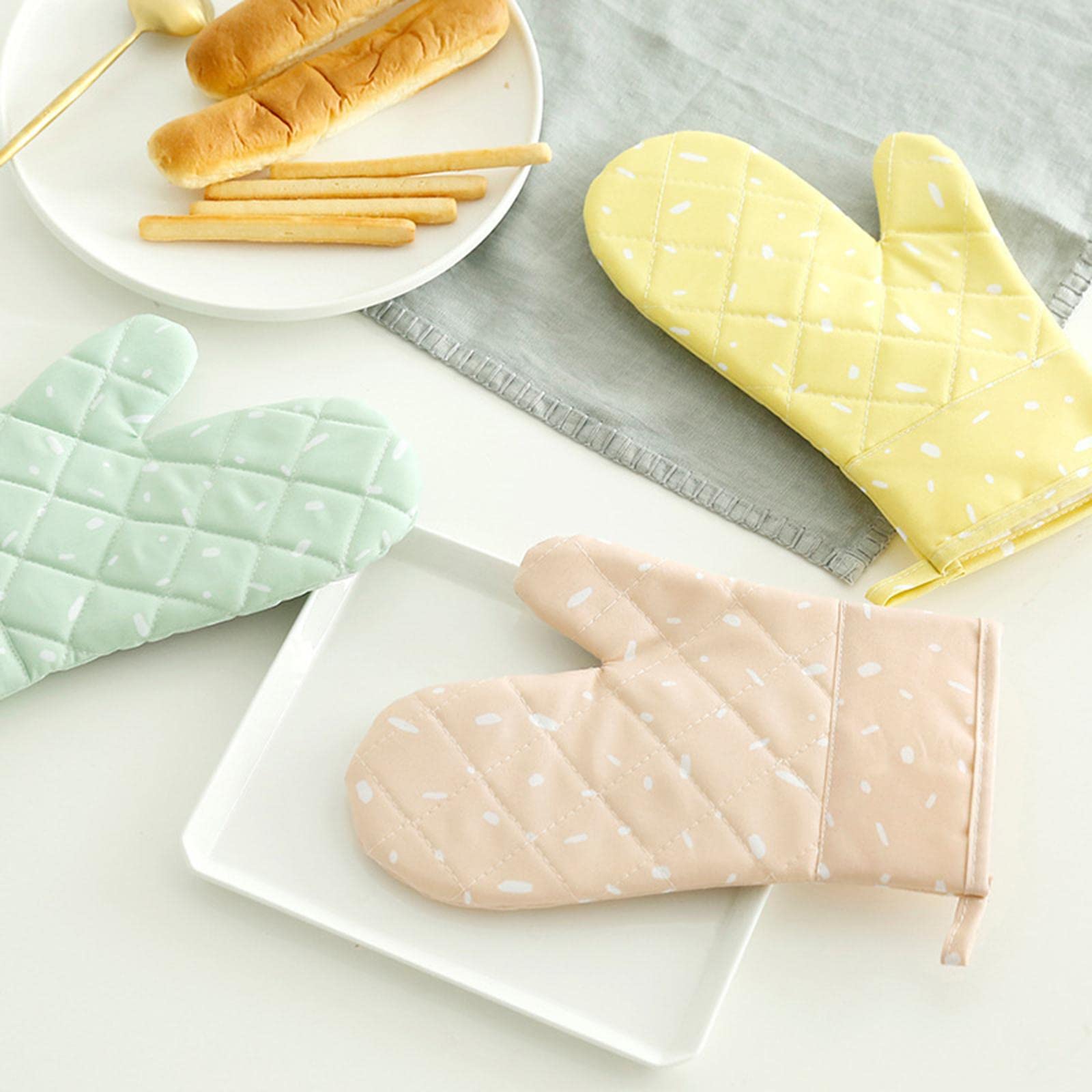 Guanti da Stufa a Legna Resistenti al Calore - Guanti da Lavoro for Uomo e Donna - Guanti da Giardinaggio e Cucina Lavabili in Lavatrice,Coprimanubri per Moto(Pink)