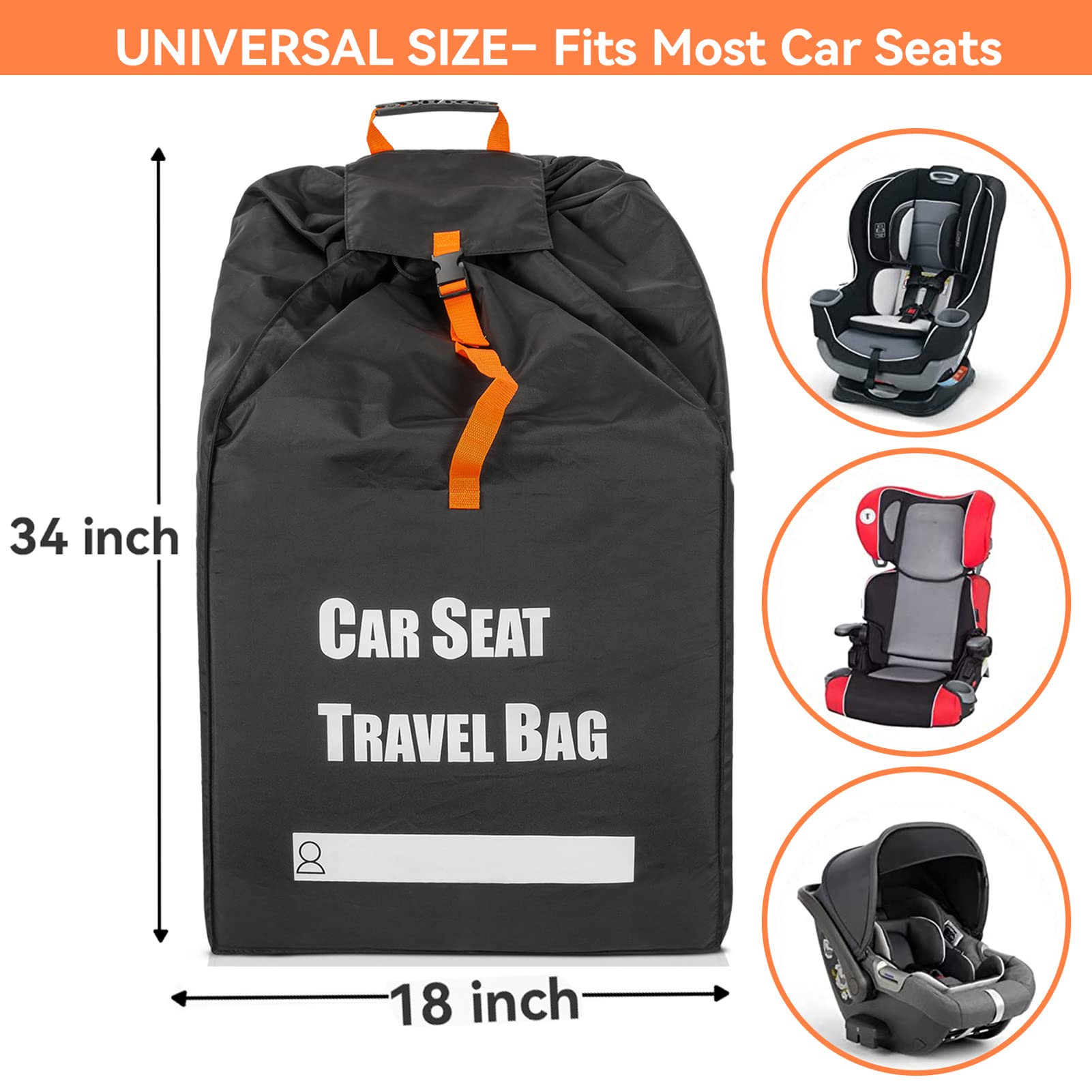 Borsa da viaggio per seggiolino auto per aereo, robusta borsa per seggiolino auto per viaggi aerei, borse da viaggio per seggiolino auto, zaino per aeroporto, borsa a controllo per seggiolini auto,