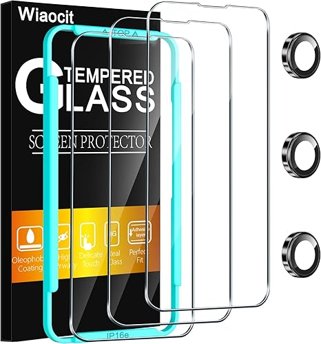 Miniatura 17 de Wiaocit Paquete de 3 protectores de lente de cámara de vidrio templado para iPhone Air, dureza 9H, antiarañazos, compatible con fundas