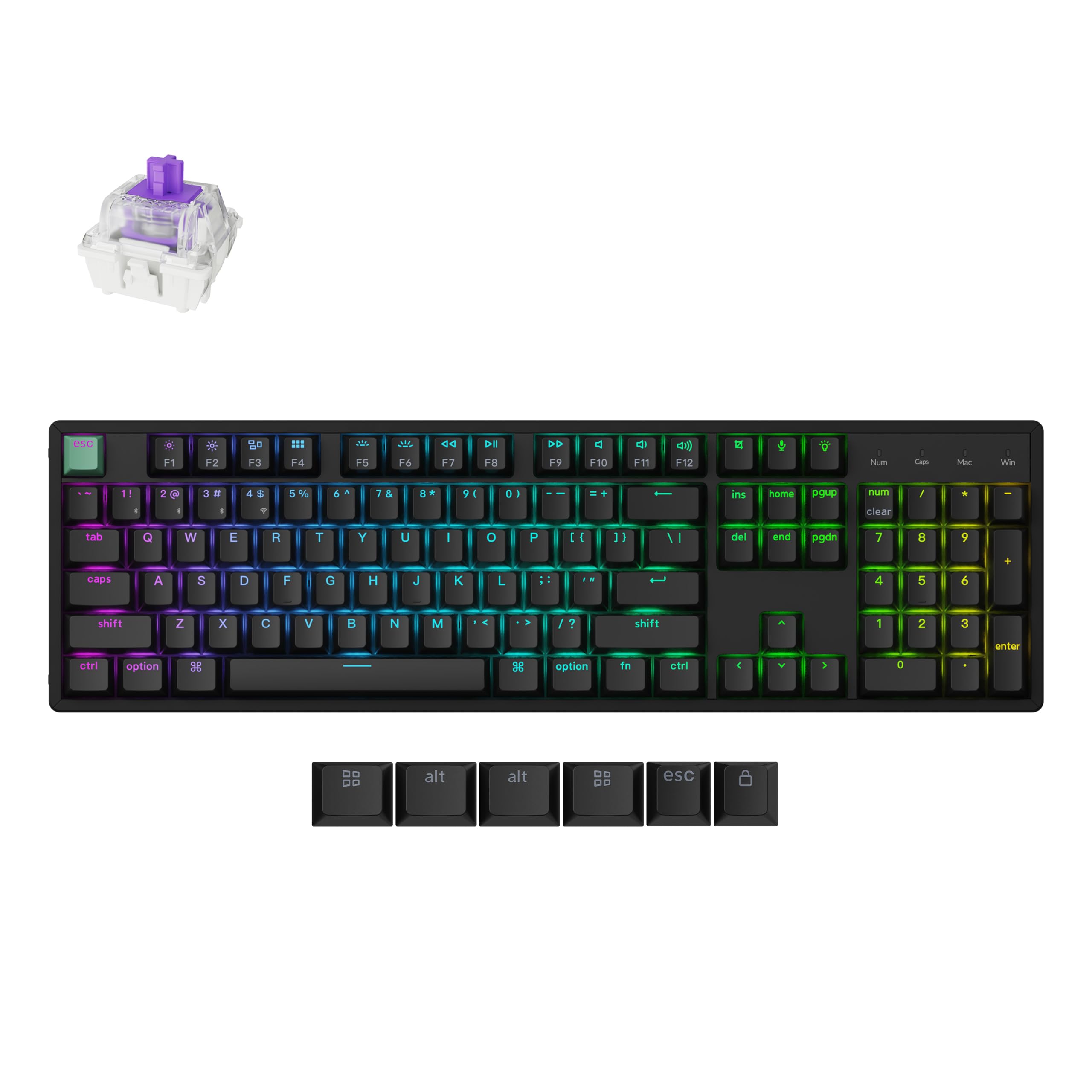 Keychron K10 HE + Gateron Dawn + 磁気スプリング Keychron K10 HE + Gateron Dawn + 磁気スプリング 【公式通販】