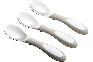 ECR4Kids My First Meal Pal Stainless Steel Spoons for Toddlers