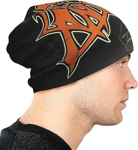 Miniatura 8 de KyjsiUhyU Morbid - Gorros de ángel con banda de metal para hombres, mujeres y adolescentes  Moda delgada unisex Aldult Skull Knit Hat sombrero de