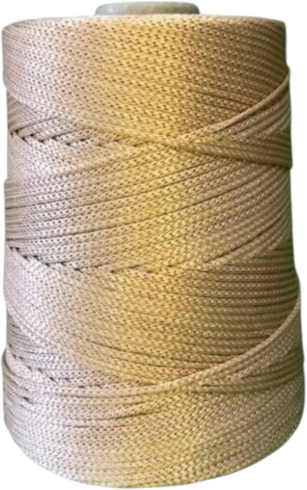 Fio cordão Náutico Rayontex 2,5/3mm - Text 1200-500g Crochê artesanato (Bege)