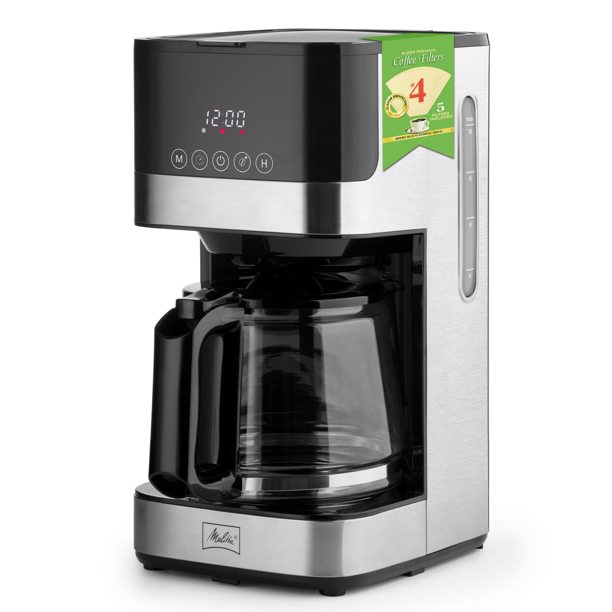 Amazon.com: Melitta Aroma Tocco Glass 10-Cup Drip Coffee Maker