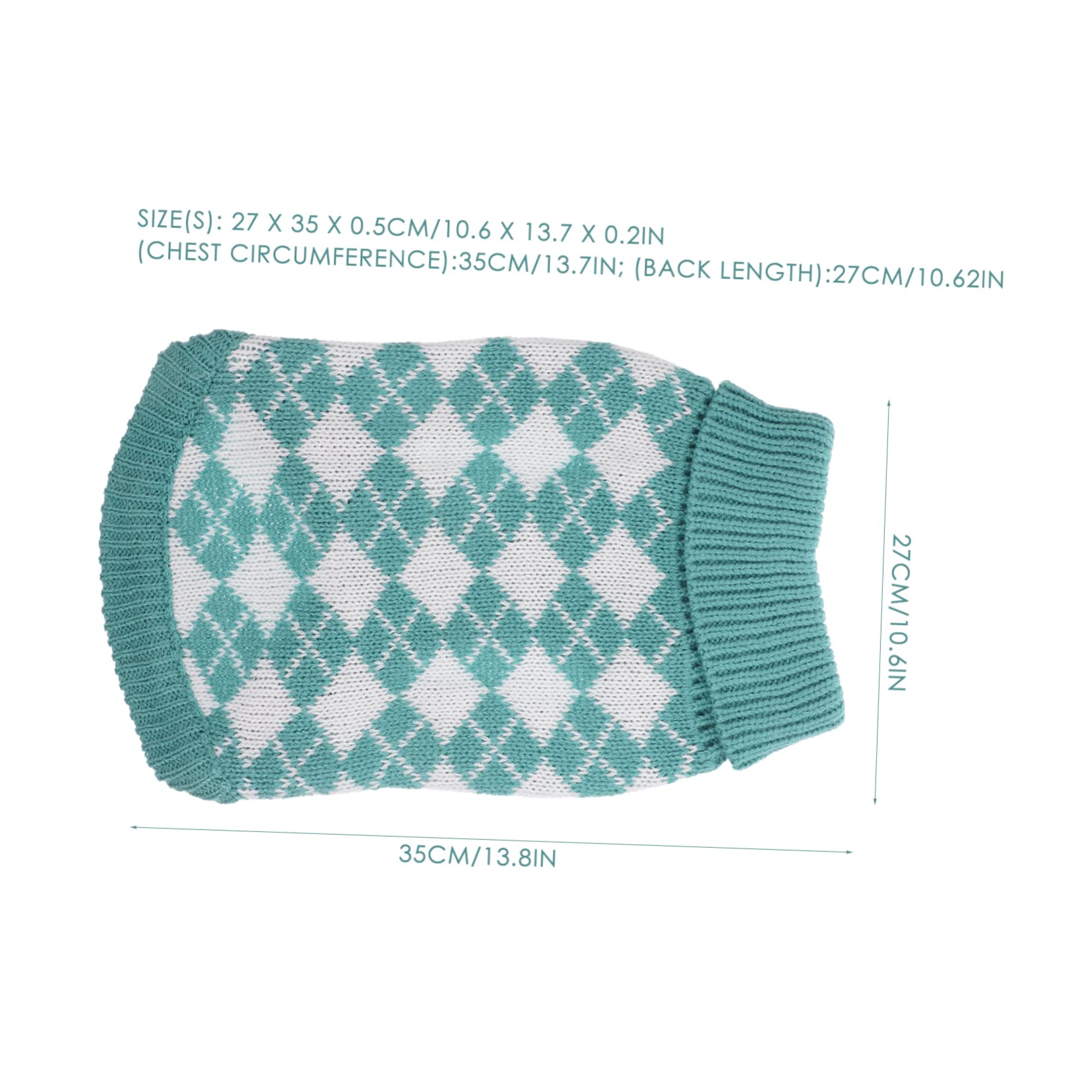 Mipcase 4pièces Pull pour Chien Tricot Classique à Carreaux Vêtements Hiver Confortables pour Animaux De Compagnie Parfait pour Photos Occasions Spéciales