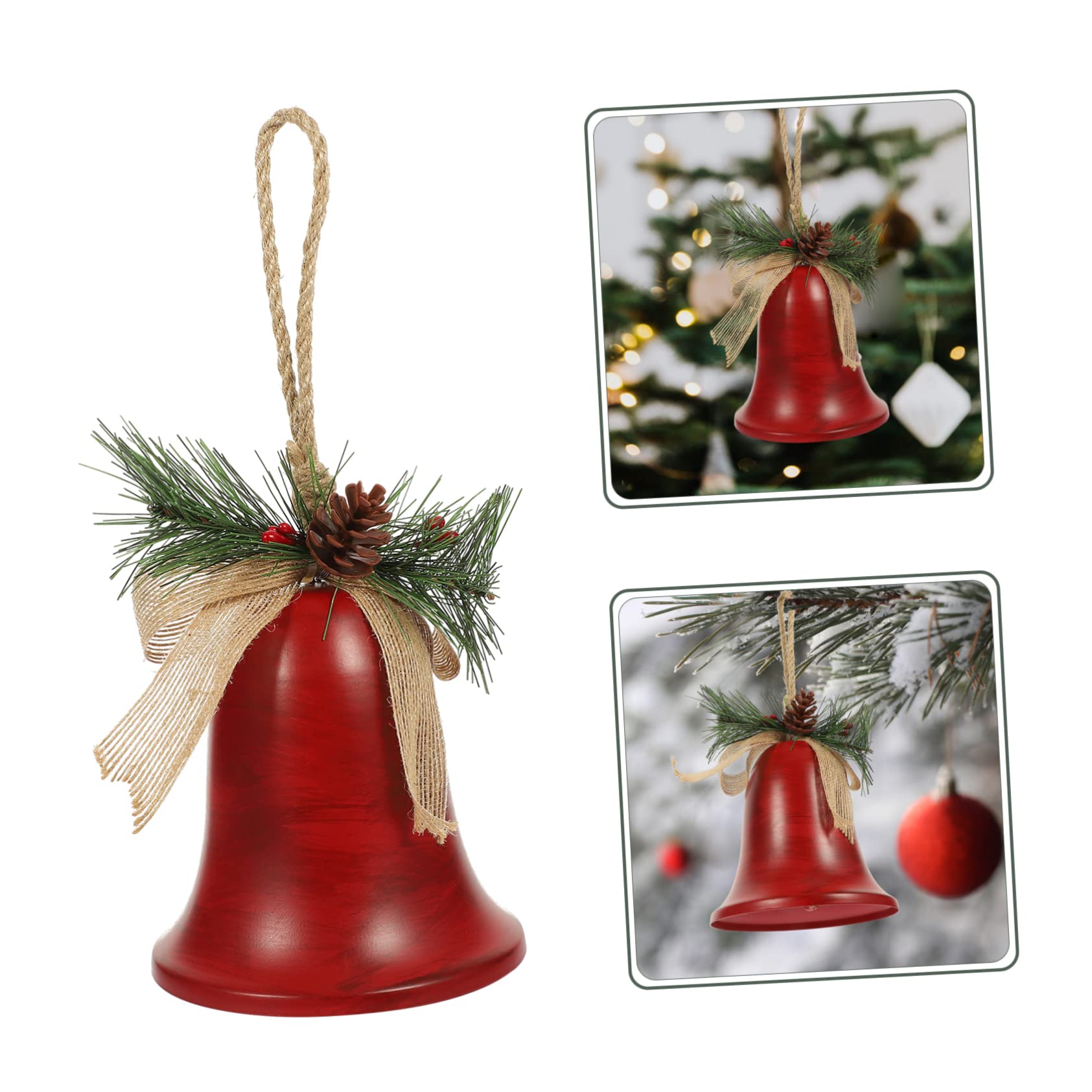 Alipis 5pezzi Campane Natalizie Decorative Ciondolo Per e Decorazioni Festive e Accogliente Per
