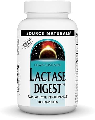 Source Naturals Lactasa Digest, para la intolerancia a la lactosa* - 180 Cápsulas