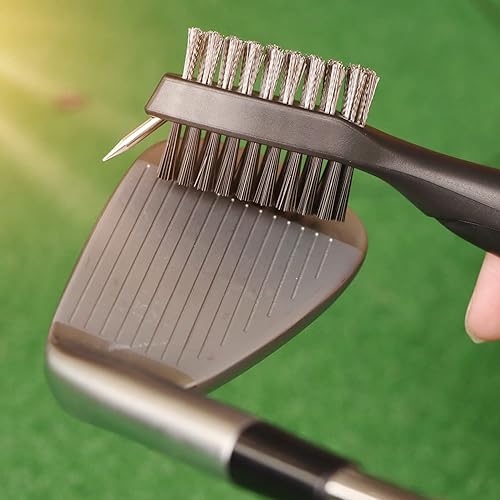 Miniatura 7 de Kit de accesorios de golf, kit de limpieza 3 en 1 para palos de golf, toalla de golf, cepillo para palos de golf, herramienta de reparación de divot