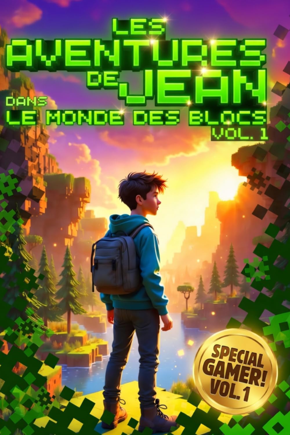Les Aventures de Jean dans le Monde des Blocs: Volume 1: Un roman fantastique pour les pré-ados et ados sur le theme des jeux vidéo et des dernières consoles de jeux