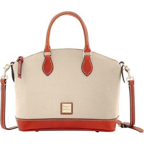 Dooney & Bourke Women's Darcy Satchel in Pebble Grain Leather, Large Handbag with Dual Handles & Adjustable Crossbody Strap