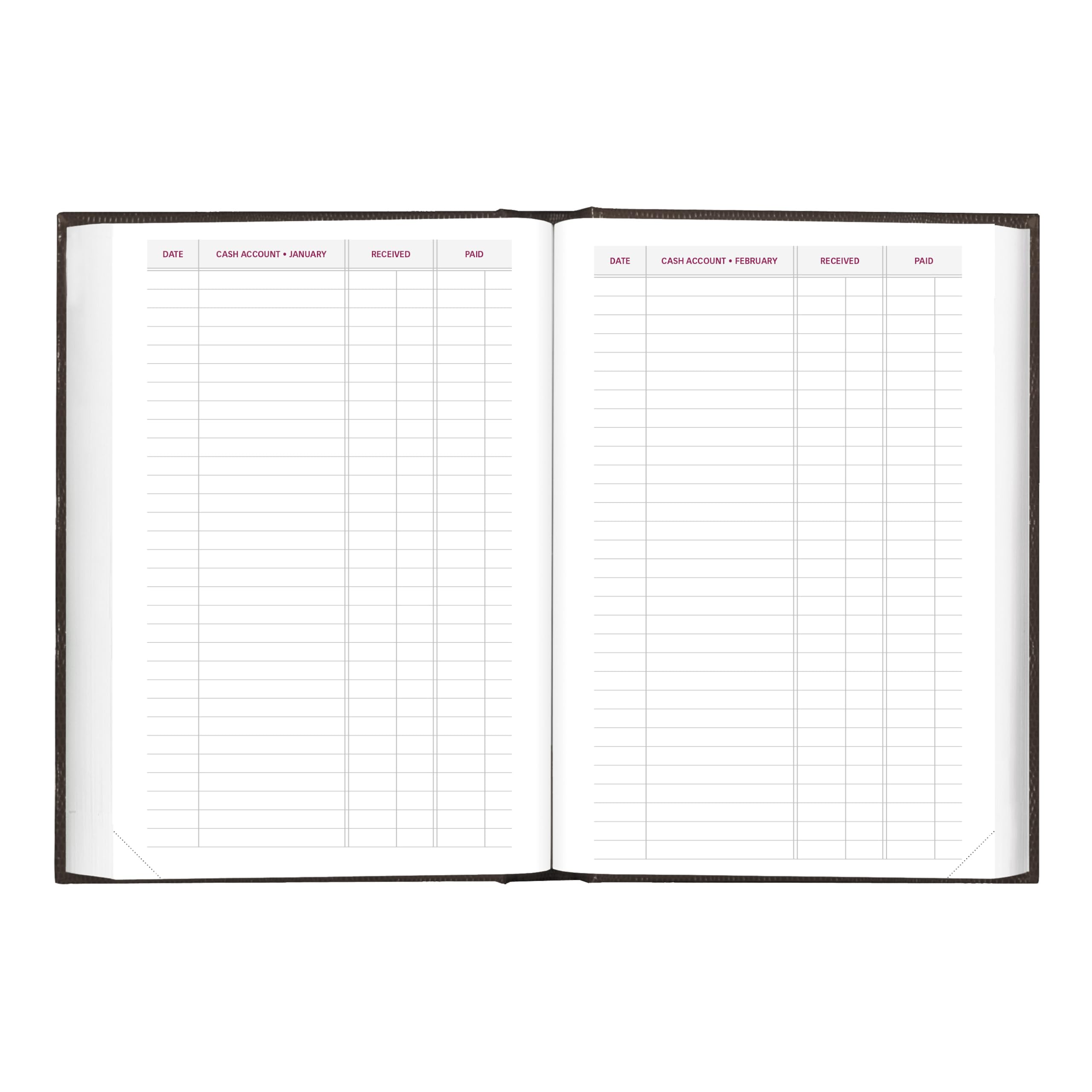 Brownline® - Agenda giornaliera/mensile tradizionale 2027, 12 mesi, da gennaio a dicembre, rilegatura perfetta, 19,1 x 12,7 cm, nero (CB387.BLK)