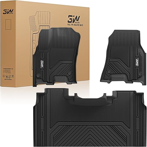 Miniatura 10 de 3W Alfombrillas compatibles con Dodge Ram 1500 con almacenamiento debajo del asiento 2019-2023 TPE para todo tipo de clima, revestimiento de suelo