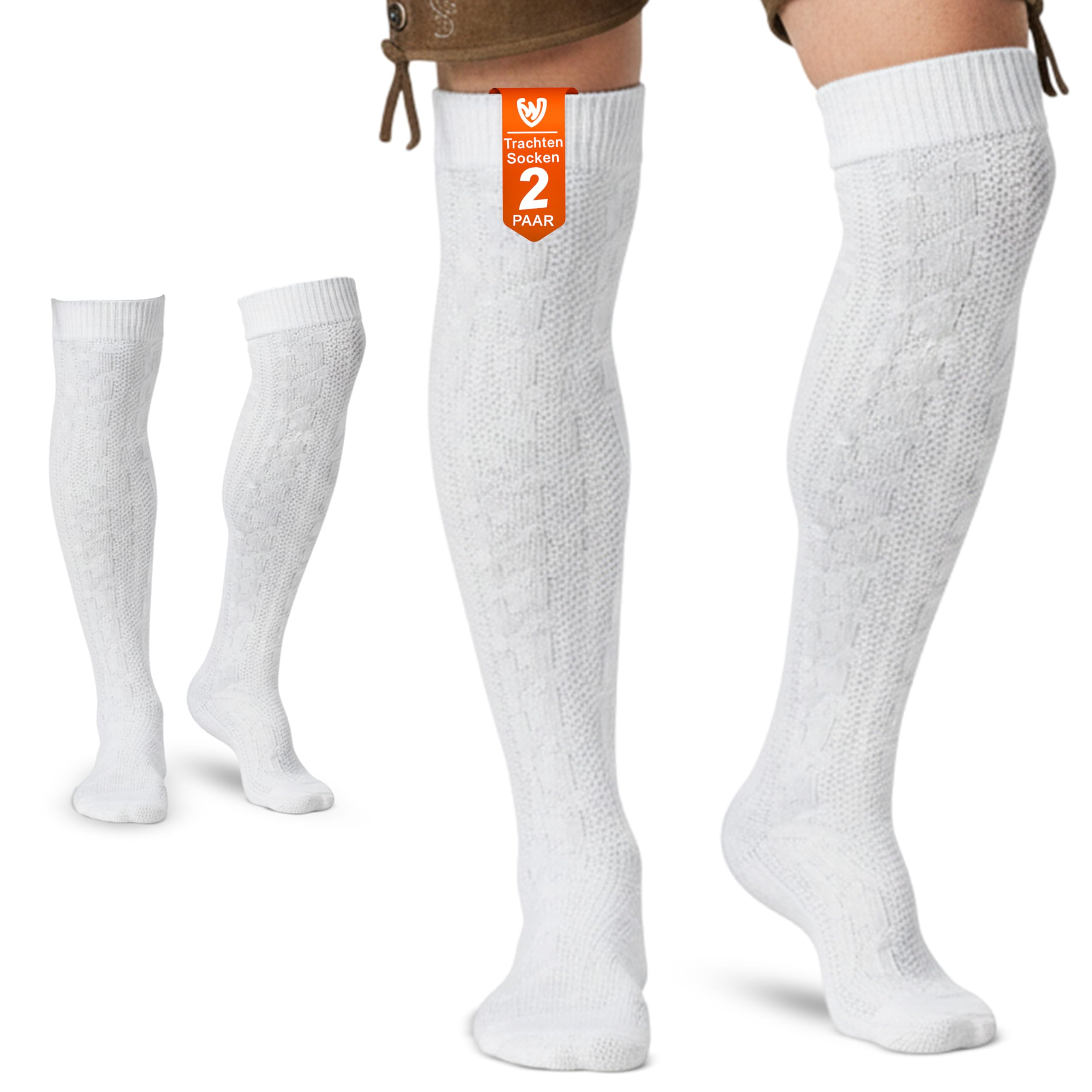 German Wear Trachtenstümpfe Lange Trachtensocken Strümpfe Socken 70cm