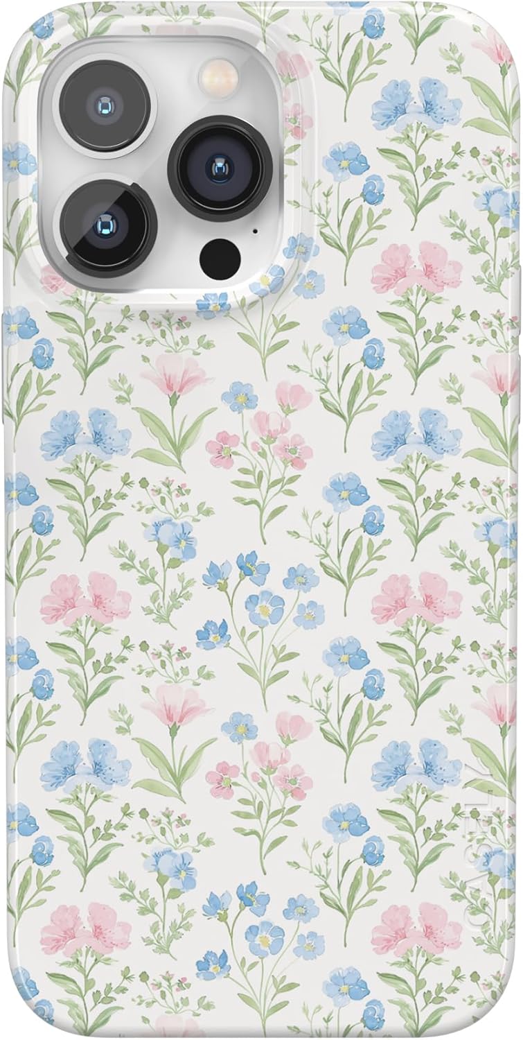 Casely iPhone 14 Pro Case | Pastel Garden | Sunday Best | Compatible with MagSafe | Classic Ultra Slim Design