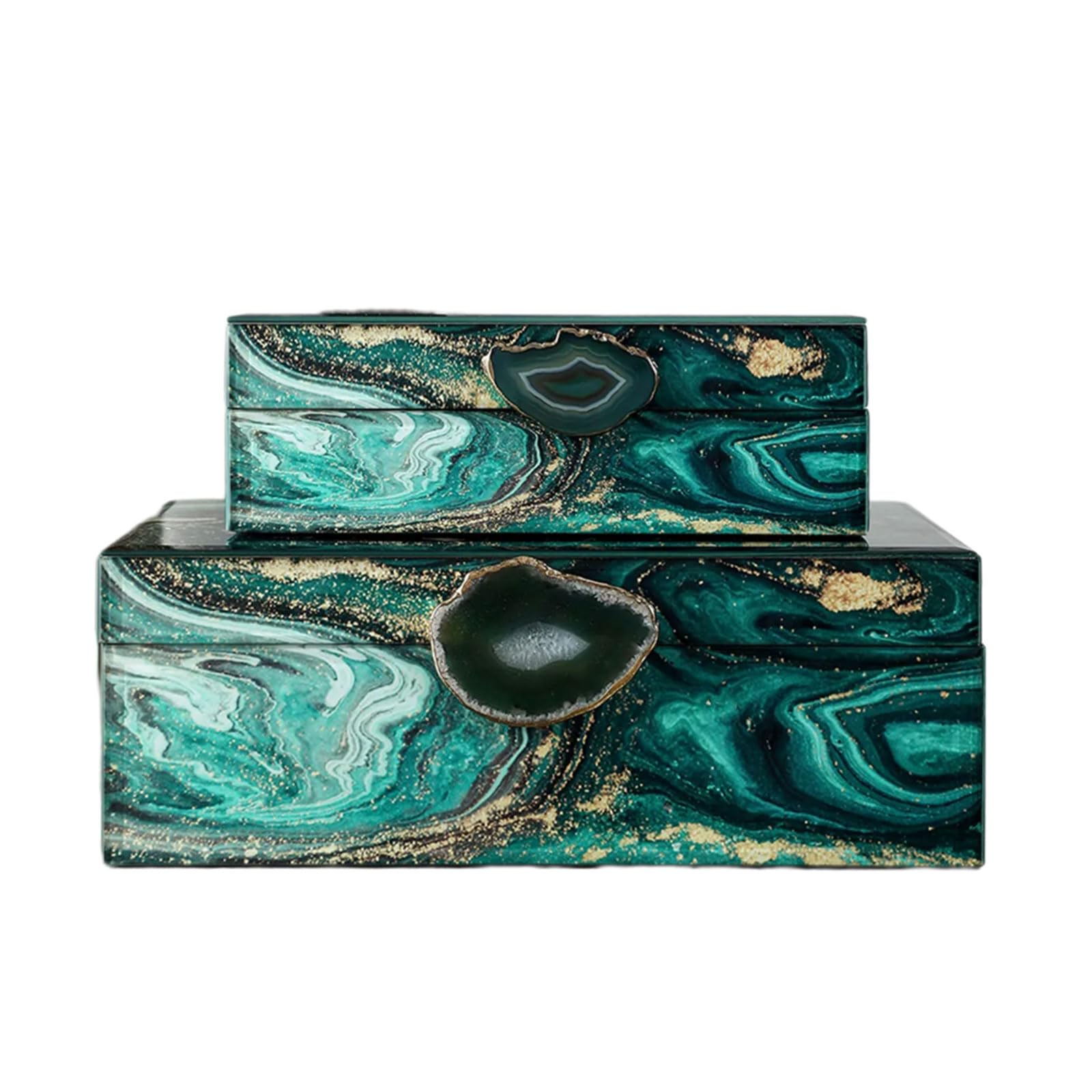 Linvimia Sophisticated Jewelry Chest with Sturdy Lining Sturdy Exterior Large Capacity Home Decoration for Women ' s Accessories Compartment Jewelry Casket