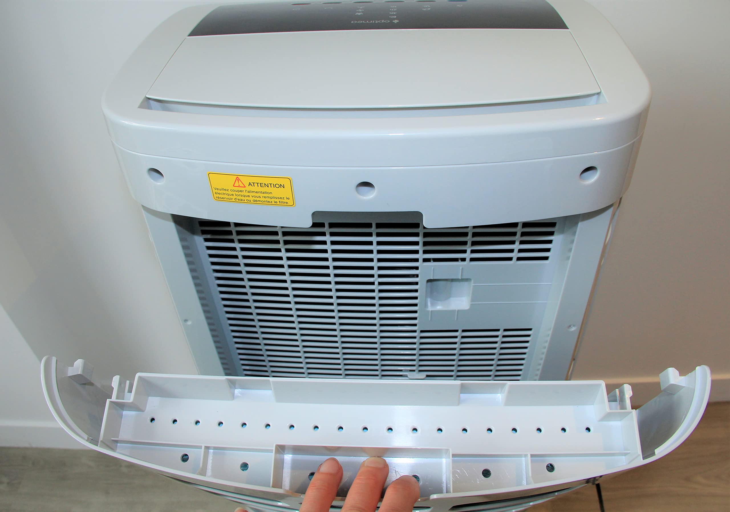 OPTIMEA ORA-440D Rafraîchisseur d'air XXL 44L, spécial pour les très grandes pièces et commerces sans évacuation d'air mode nuit, débit d'air 798 m³/h, capacité d'humidification 3L/h