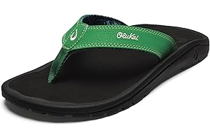 Ohana Men's Bamboo Flip-Flops: Ultra Comfort, Quick-Dry Beach Sandals