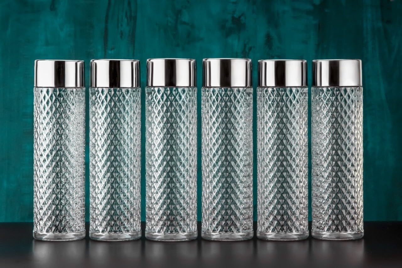 See full amazon price history chart for Finner Round Diamond Premium Water Fridge Bottles (Set Of 6) 1000 ml (White Silver Pet) 1000 ml Bottle (Pack of 6, Clear, PET) SS cup Transparent water bottle pack of - 6 Finner Round Diamond Premium Water Fridge Bottles (Set Of 6) 1000 ml (White Silver Pet) 1000 ml Bottle (Pack of 6, Clear, PET) SS cup Transparent water bottle pack of - 6 (B0D4J3316X) Amazon Price History, Amazon Price Tracker