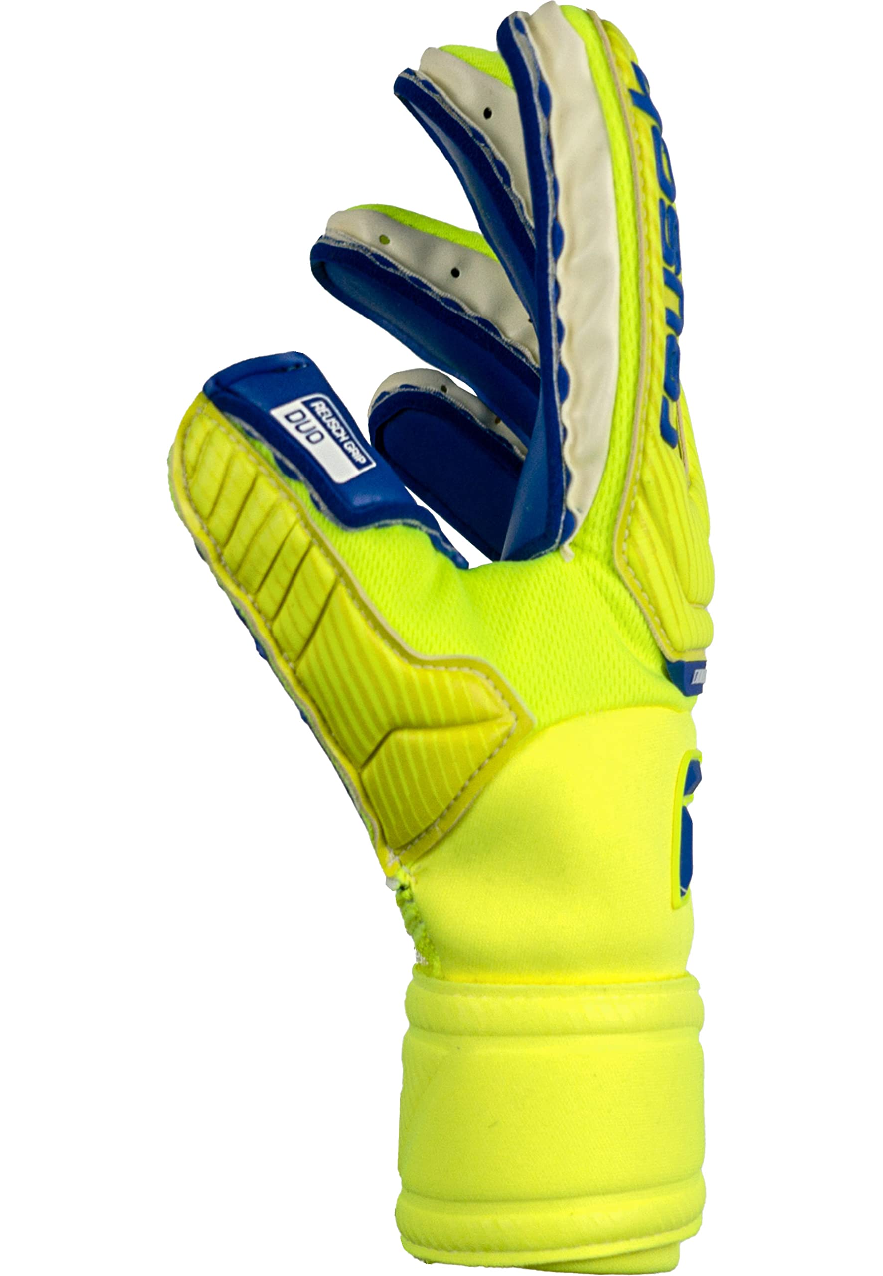 Reusch Attrakt Guanti da Portiere Unisex con Cucitura Interna E Rivestimento Grip Duo, Adatti per Tutte Le Superfici del Campo da Gioco, Calcio per Adulti Uomo