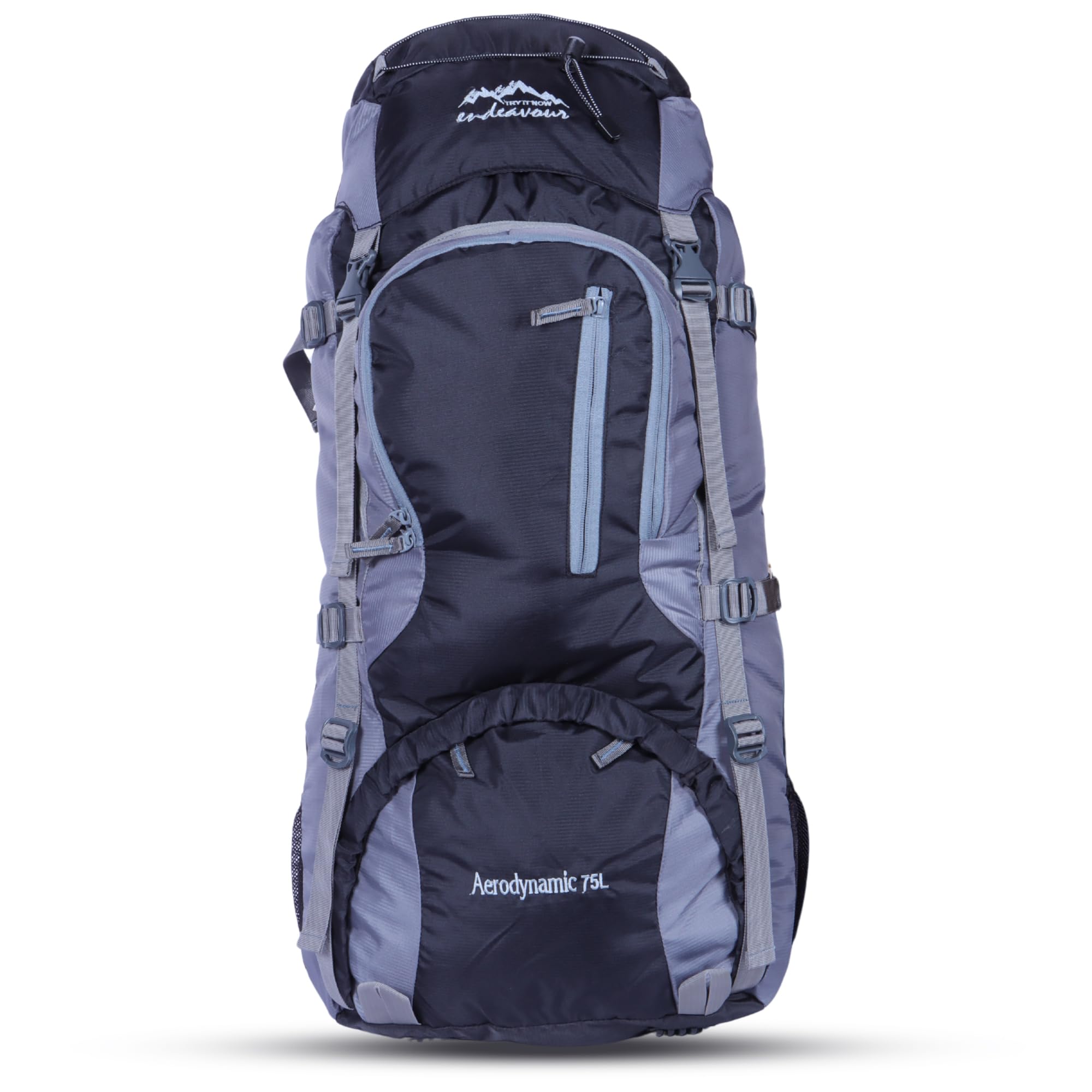 Endeavour Aerodynamic 75 Ltr Rucksack for Trekking and Travel | Laptop Sleeve | Water Repellent | Rain Cover | 2 Year Warranty-image-3