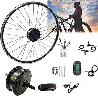 Oiyekntd Electric Bicycle Conversion Kit 20" 24" 26" 27.5" 28" Front Wheel 36V 250W 350W 500W E-Bike Conversion Kit, Cycling Hub Motor with Intelligent Controller for Road Bike,36V500W-28