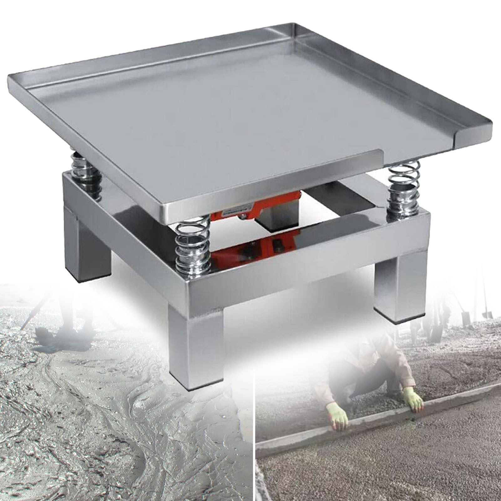 DPLXQPP Concrete Vibrating Table, Vibration Test, Bench Test Block Vibration Platform Stainless Steel Mini Vibration Table, 110v/220v Electric Vibration Test,110V-50 * 50CM