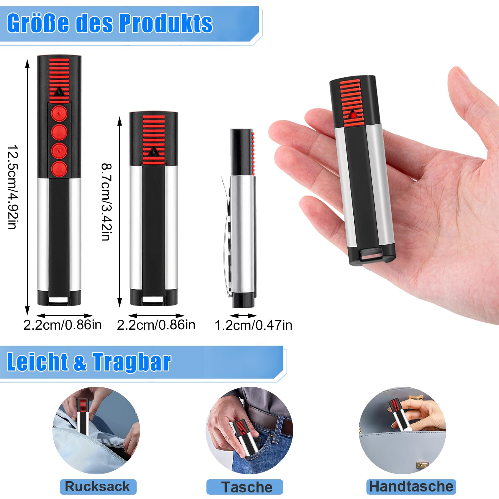 pepape 2 pièces télécommande Garage pour Sommer 4020 TX03-868-4, 4020V000, 4026 TX03-868-2, 4025 TX02-868-2, Compatible avec Sommer Red LED 868,8 MHz ouvre-Porte de Garage