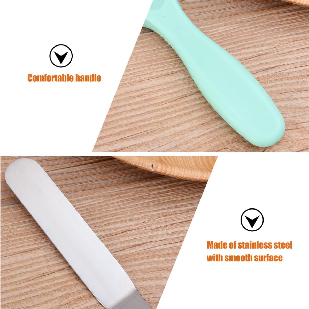 Cake Spatula Set Decorating Lightweight Easy to Clean Random Color Stainless Steel and Baking Tool for Cake Cream Scraper with Home Baking Family and Friends