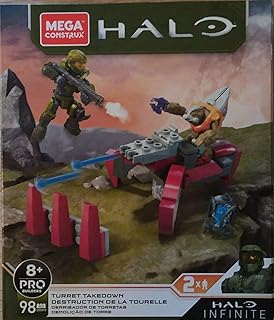 Mega Construx Halo Infinite Turret Takedown 2 Figures Pro Builder 98 Pieces