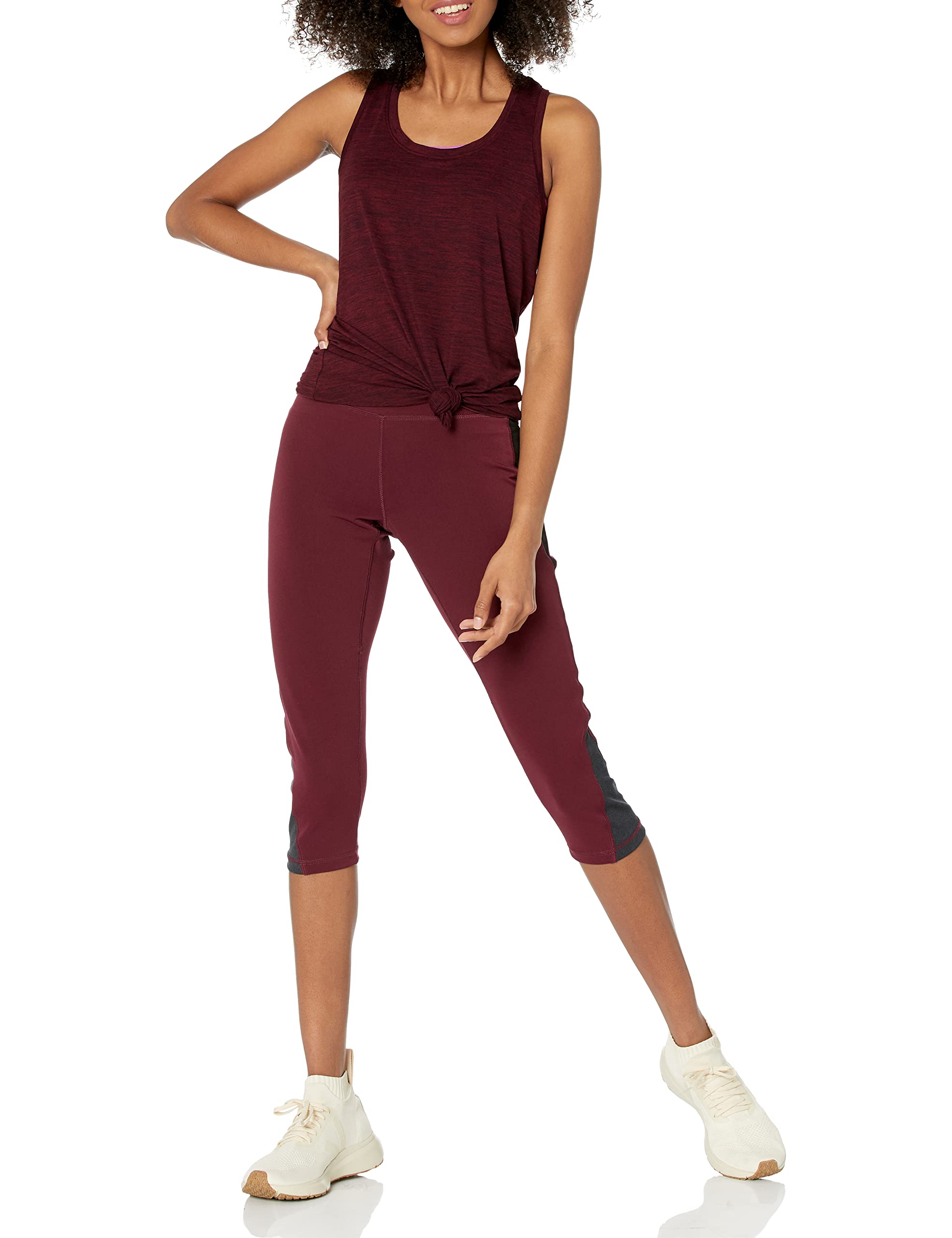 Amazon Essentials Canotta Vogatore Tecnica Elasticizzata (Disponibile in Taglie Forti) Donna, Confezioni Multiple