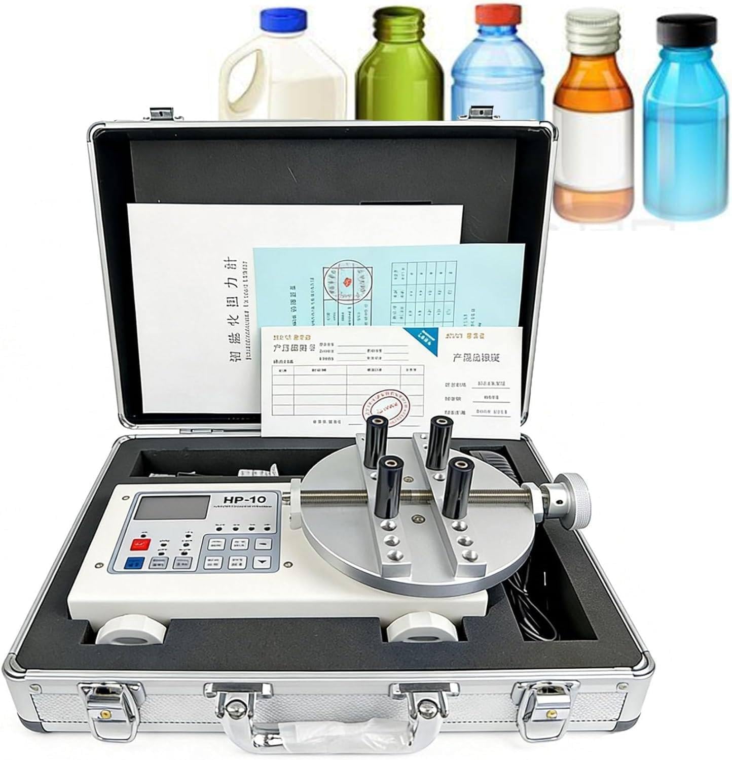 Digital Bottle Cap Torque Meter Wrench Measure Tester Torquemeter Bottle Cap Digital Torque Meter Gauge Portable Torsion Bottle Cap 100