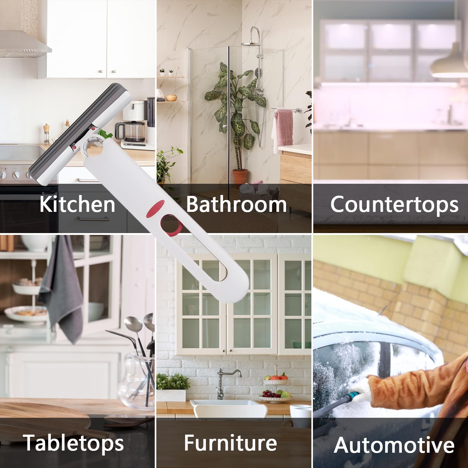 Mini Mop Mit Auswringfunktion - Handlicher Tischmopp Für Küche, Fenster & Auto Mit 2 Ersatzschwämmen