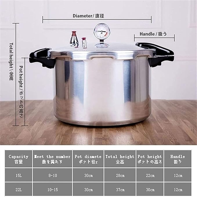 Olla a Presión de Aluminio 15L YUSIWOAL miniatura 6