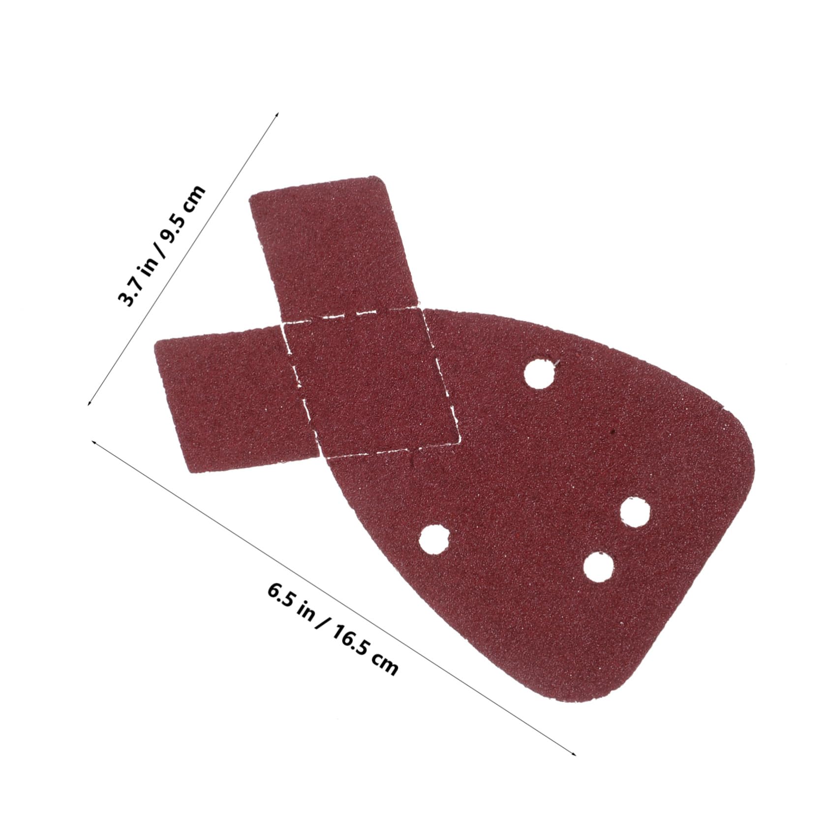 SOLUSTRE 30Pcs Rabbit Ear Sandpaper for Detail Sander Self Adhesive Grit Pads for Precision Polishing and Buffing Innovative Dovetail Design for Enhanced Efficiency