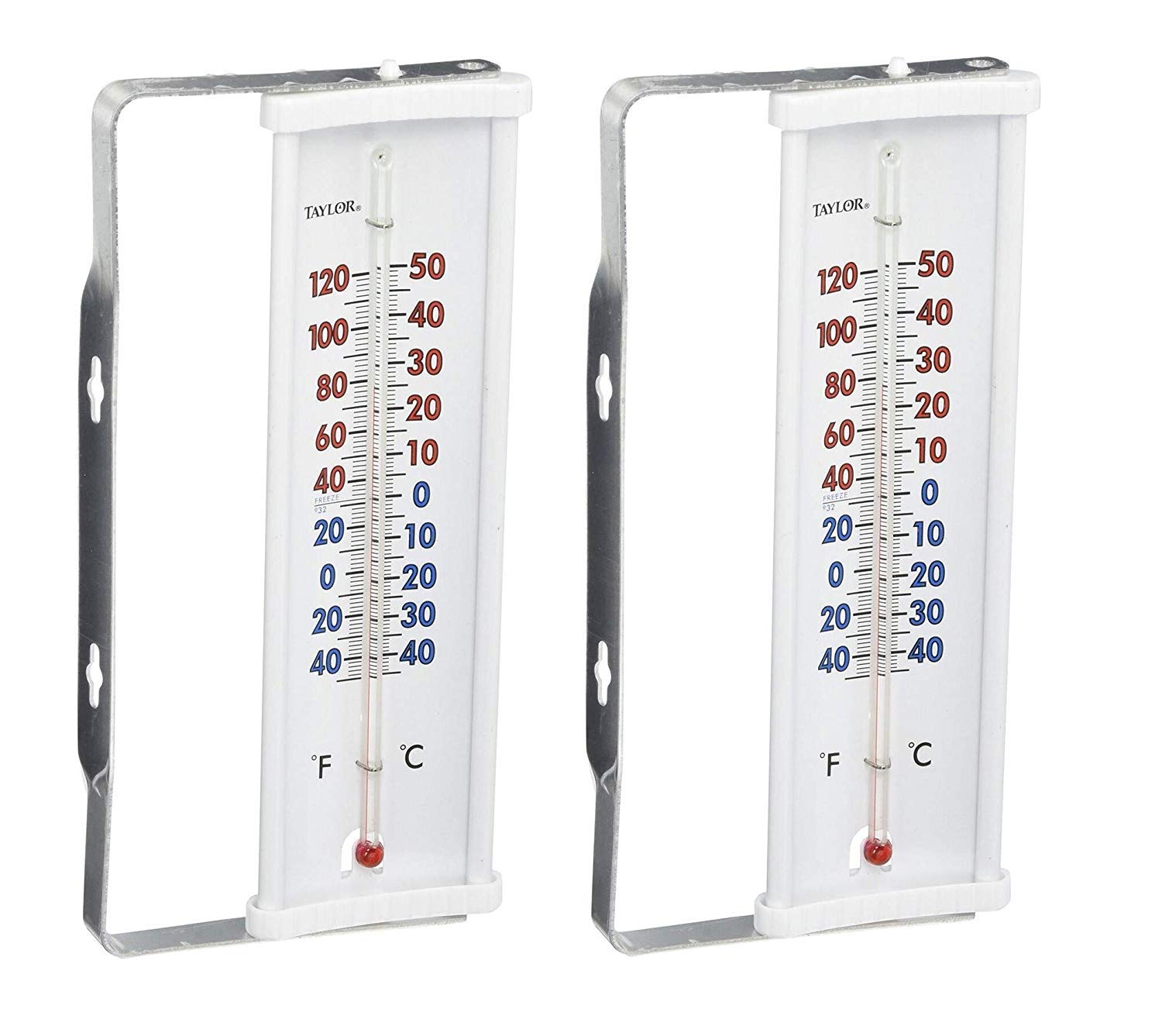Taylor Precision Products Window Thermometer, 2 Pack2
