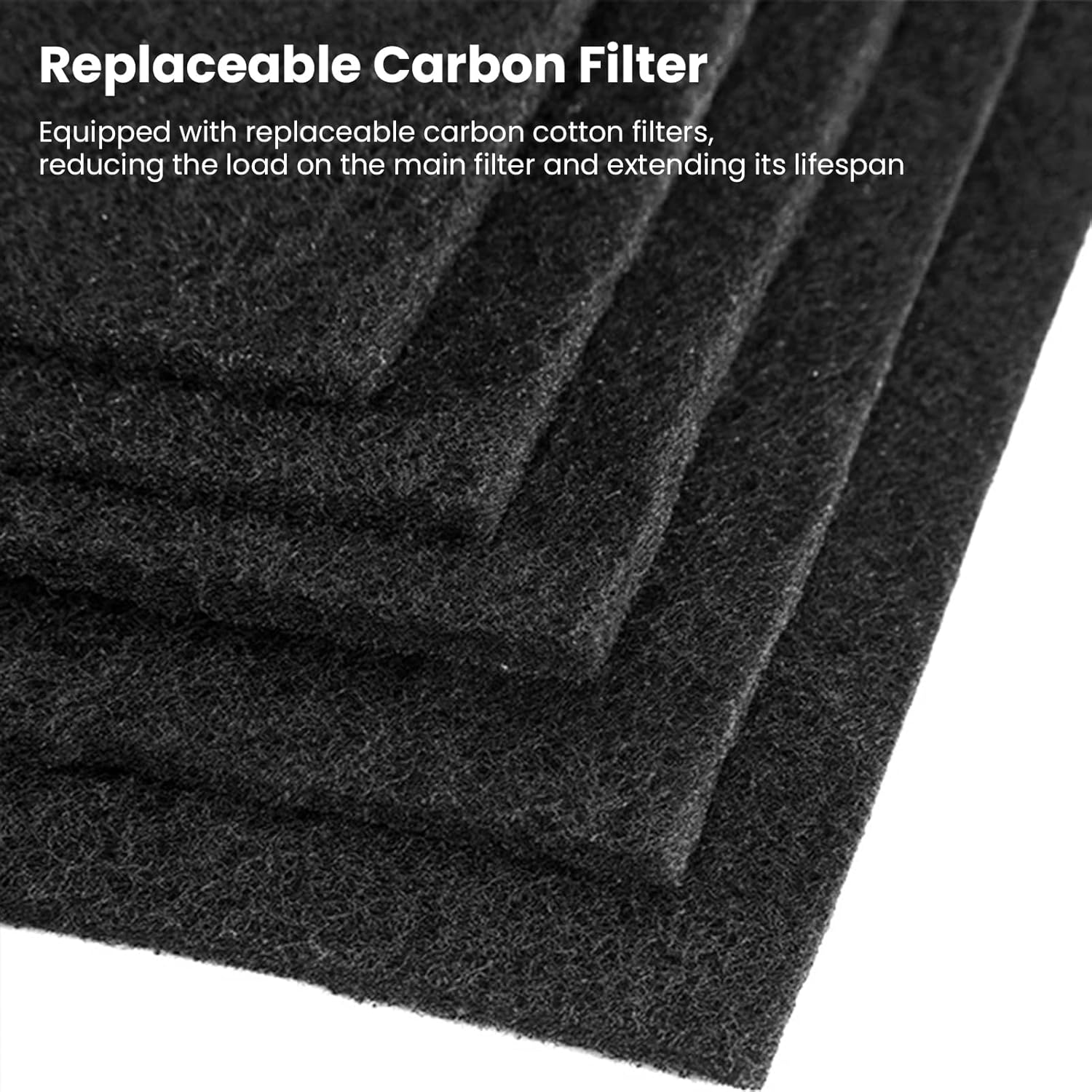 PR1 Replacement Filter for Mooka PR1 Air Purifier, 2 Pack 3-in-1 H13 Air Filter Replacement - 4 Pack Replaceable Activated Carbon - 8 Count Aromatherapy Sponge - Image 5