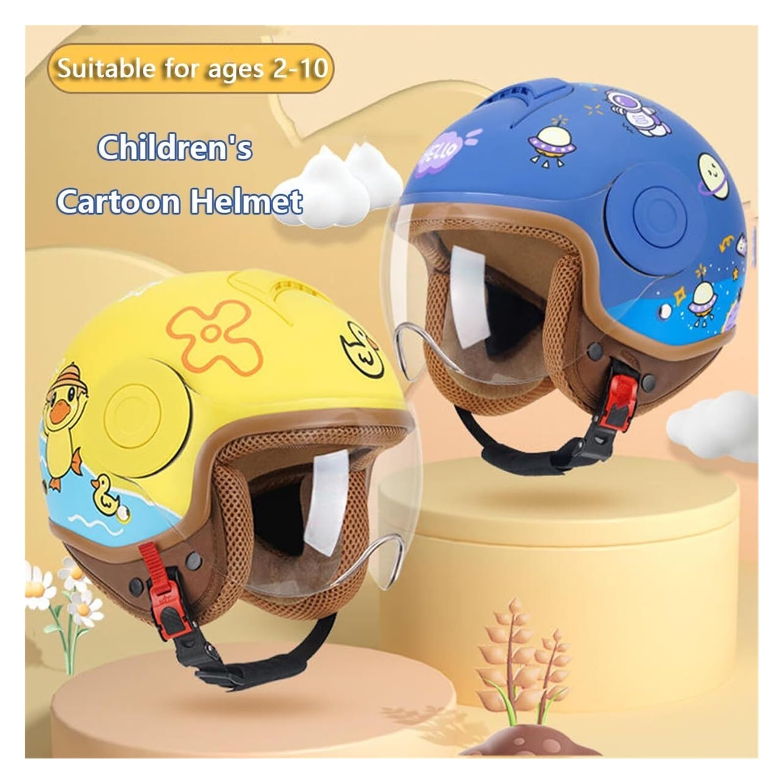 Bike For Year Old DOT Approved Kids Motorcycle Half Helmet For