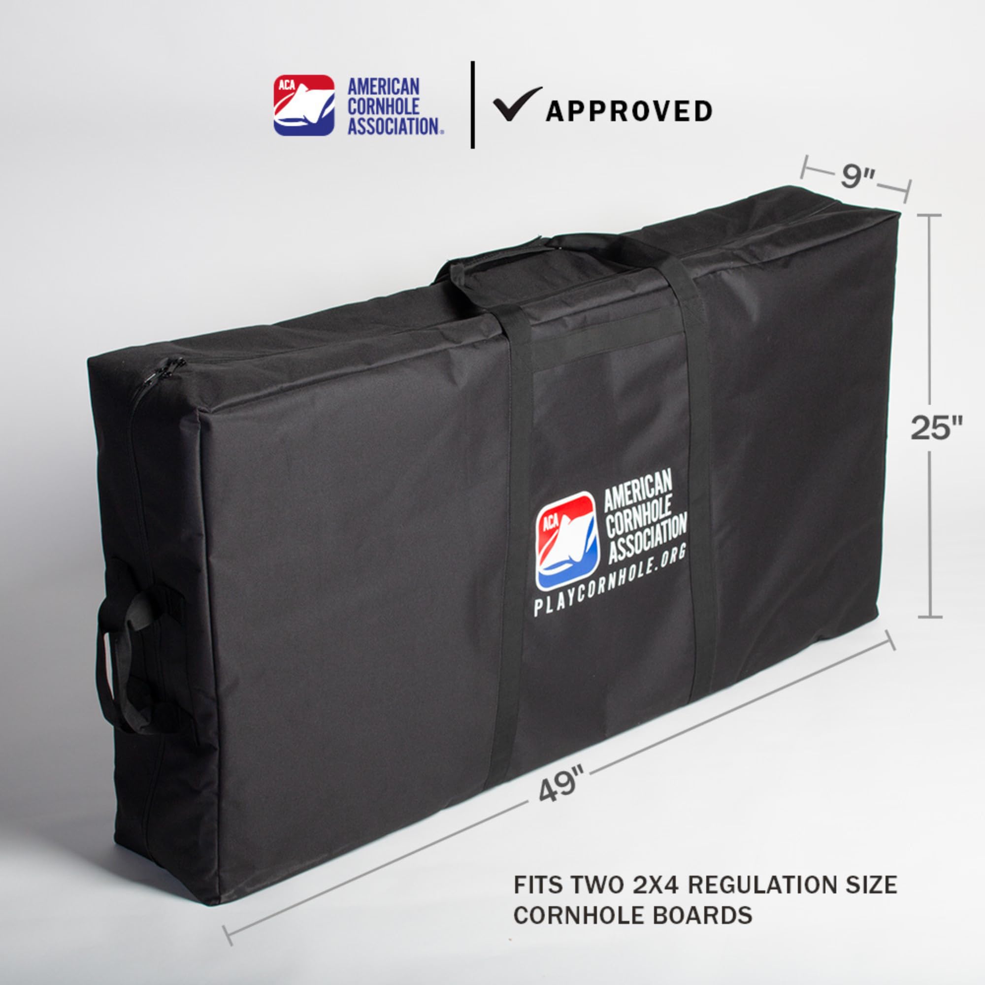 ACA Cornhole Board Carrying Case Bag Regulation Size 2x4 Black