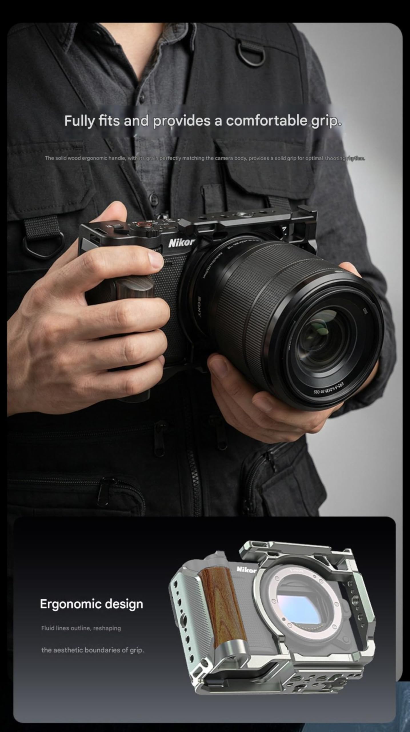 Amazon.co.jp: ZR カメラケージ Nikon ZR用 NATOレールアルカベース