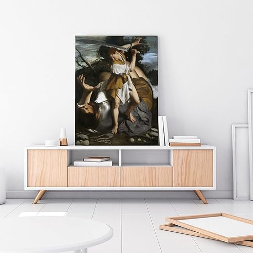 Miniatura 3 de THAELY Póster artístico de David y Goliat, Orazio Lomi Gentileschi vintage, lienzo, pósteres e impresiones artísticas de pared para sala de estar,