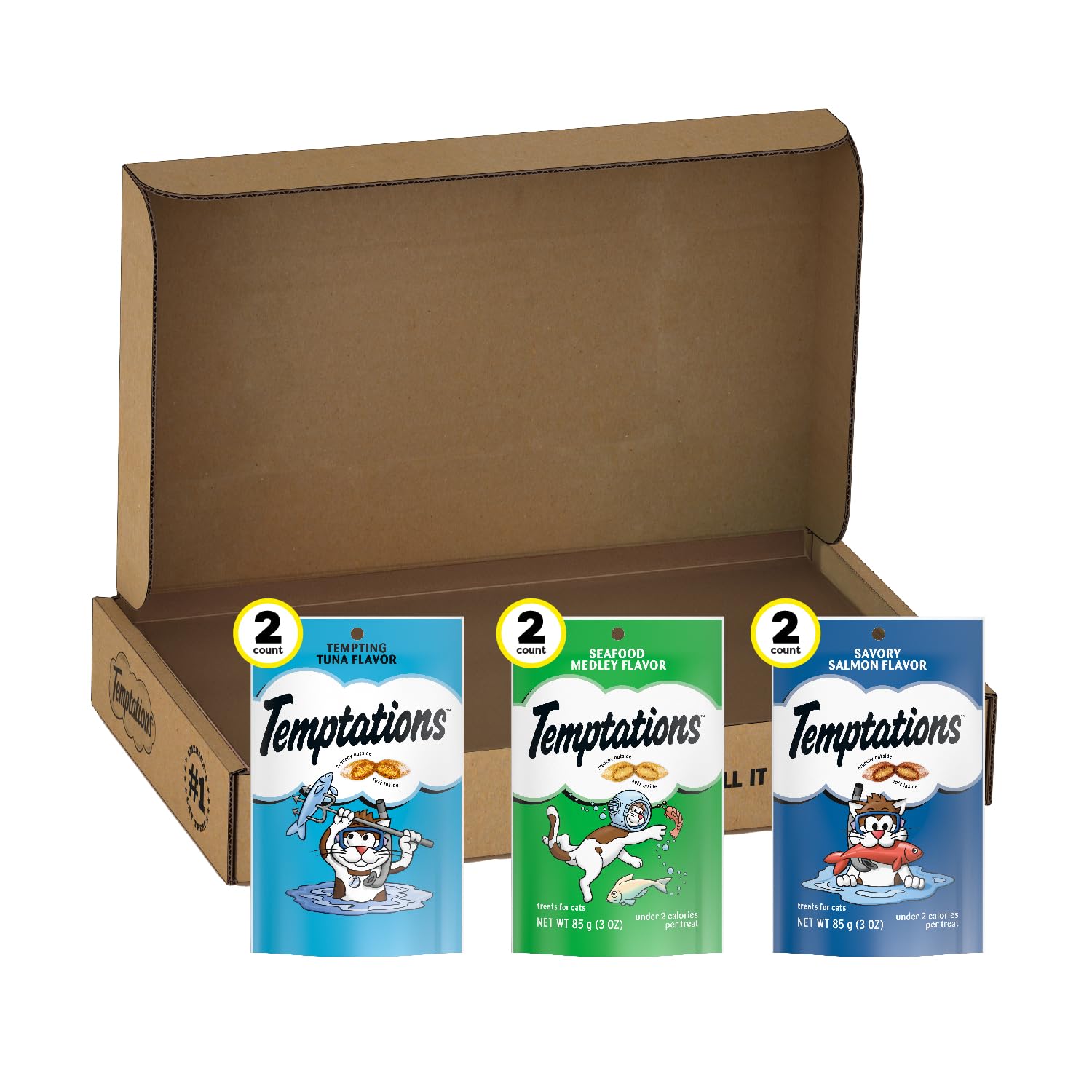 Whiskas Temptations 6 Count Variety Pack Cat Treats Seafood Lovers AD (B00ET0M31G) Amazon Price History, Amazon Price Tracker